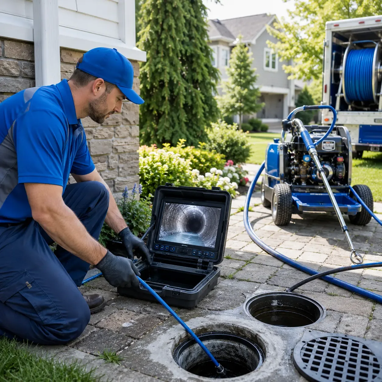 Outdoor drain cleaning professionals serving Lucerne, IN